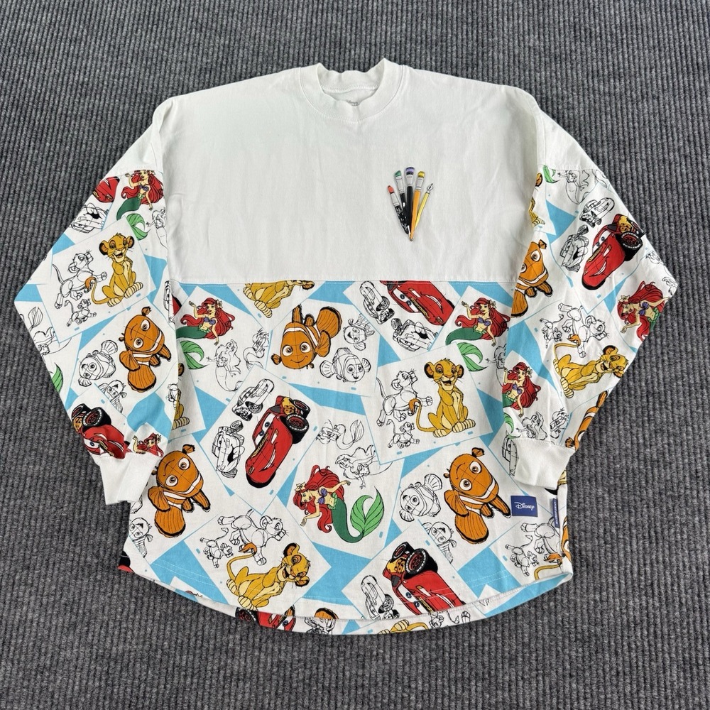 Disney Art of Animation Resort Spirit Jersey XS Nemo Ariel Cars Lion King